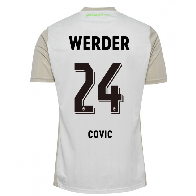 Danxen Kid Patrice Covic #24 White Black Away Jersey 2025/26 T-Shirt