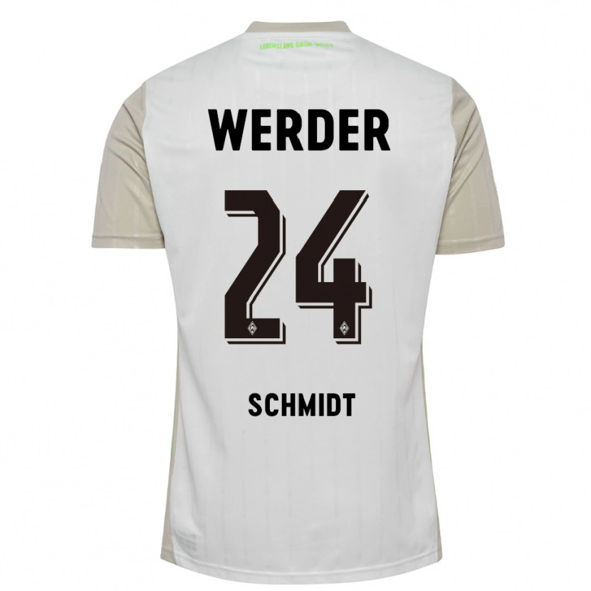 Danxen Kid Lara Schmidt #24 White Black Away Jersey 2025/26 T-Shirt