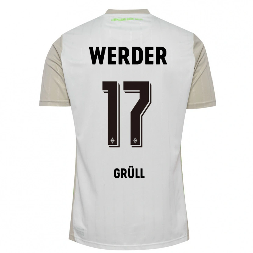 Danxen Kid Marco Grüll #17 White Black Away Jersey 2025/26 T-Shirt
