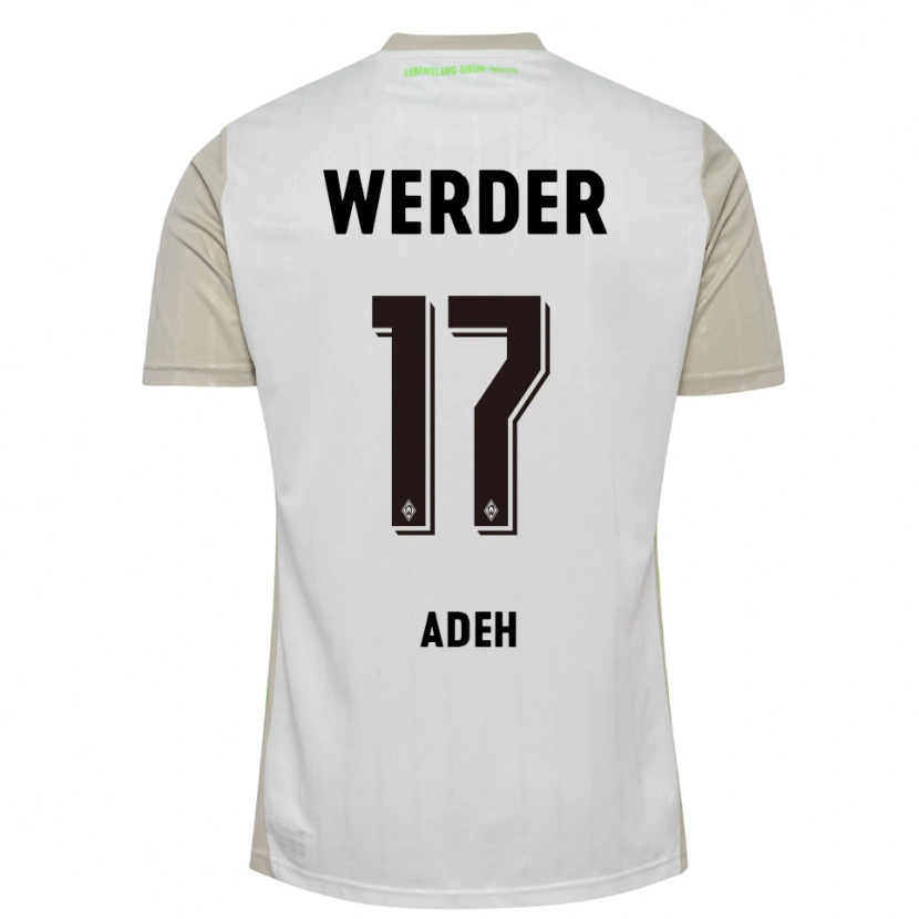 Danxen Kid Bob-Ignatius Adeh #17 White Black Away Jersey 2025/26 T-Shirt