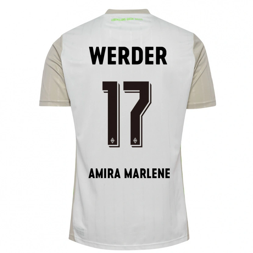 Danxen Kid Amira Marlene Dahl #17 White Black Away Jersey 2025/26 T-Shirt