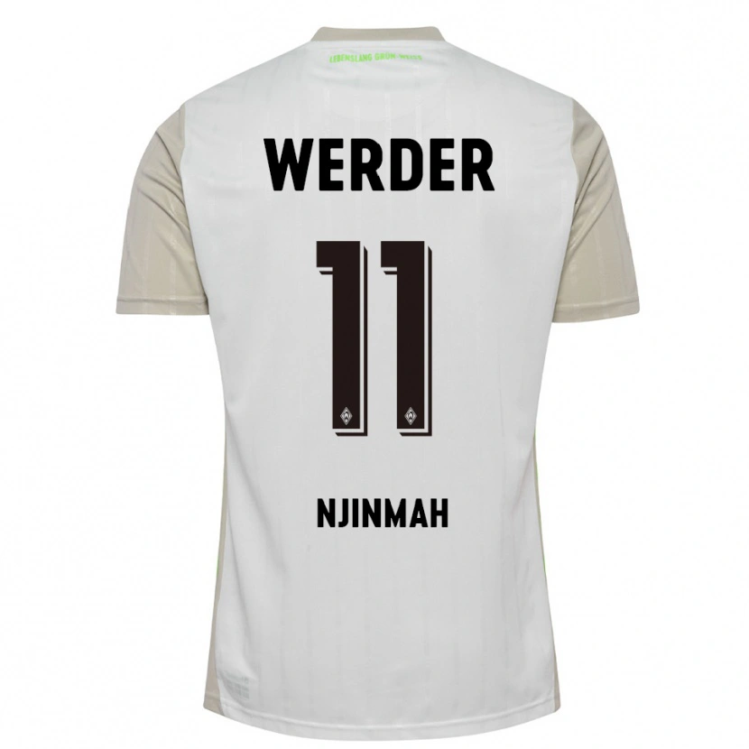 Danxen Kid Justin Njinmah #11 White Black Away Jersey 2025/26 T-Shirt