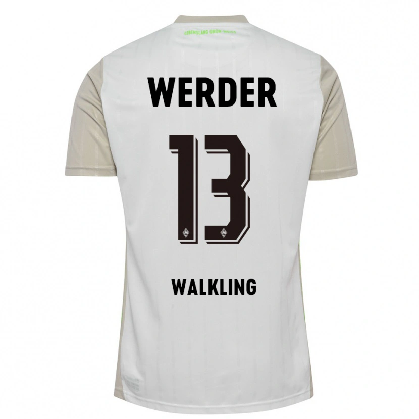 Danxen Kid Ricarda Walkling #13 White Black Away Jersey 2025/26 T-Shirt