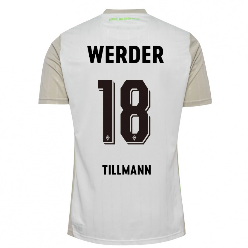 Danxen Kid Felix Tillmann #18 White Black Away Jersey 2025/26 T-Shirt