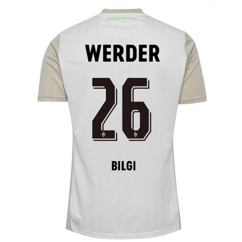 Danxen Kid Süleyman Bilgi #26 White Black Away Jersey 2025/26 T-Shirt