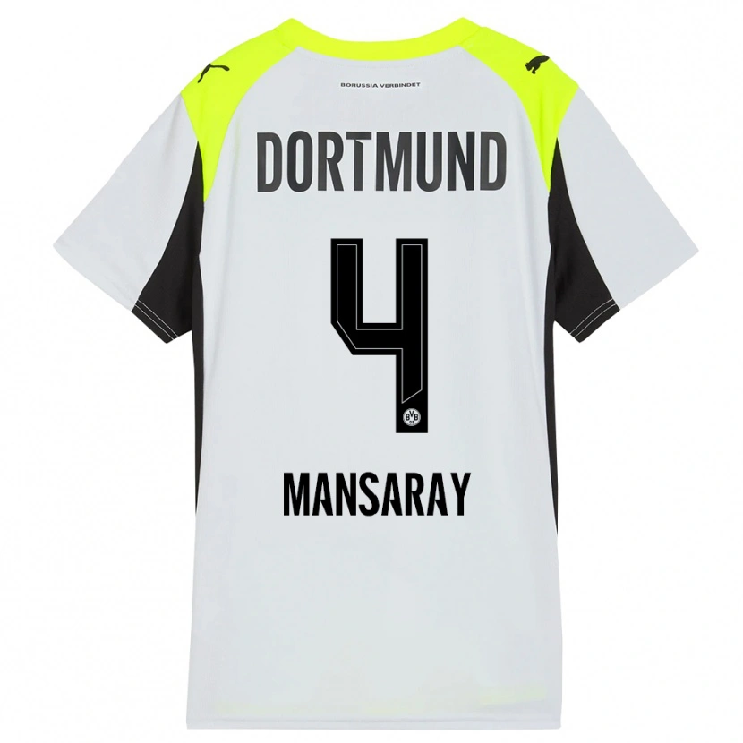 Danxen Kid Ismael Mansaray #4 Fluorescent Yellow Away Jersey 2025/26 T-Shirt