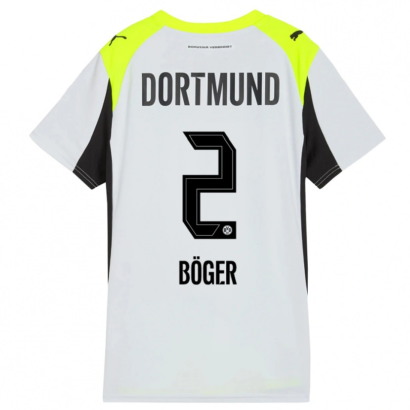 Danxen Kid Mia Böger #2 Fluorescent Yellow Away Jersey 2025/26 T-Shirt