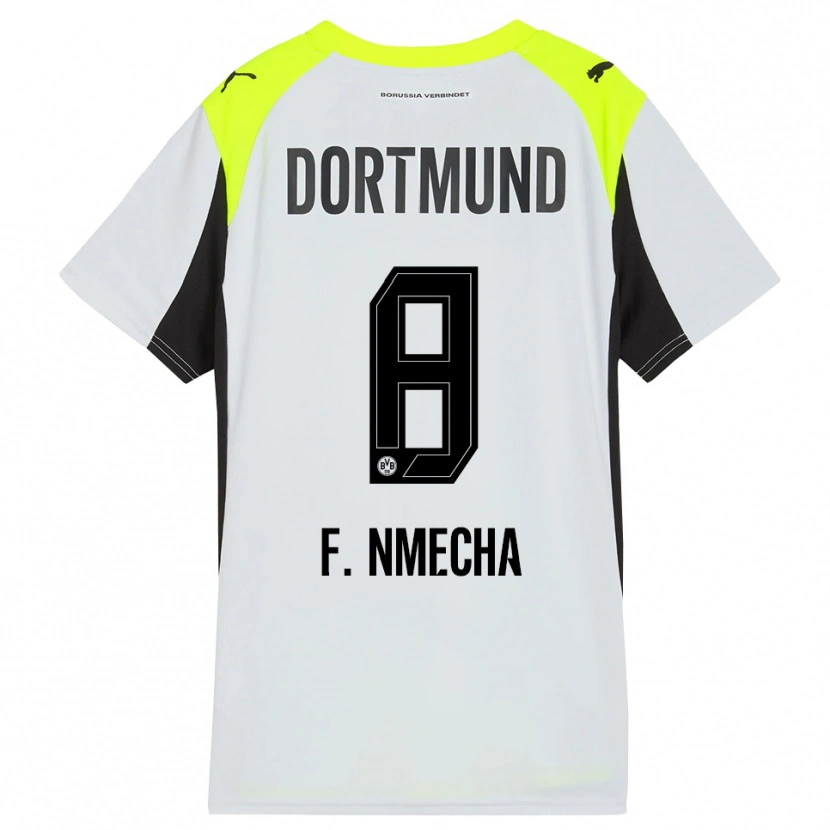 Danxen Kid Felix Nmecha #8 Fluorescent Yellow Away Jersey 2025/26 T-Shirt