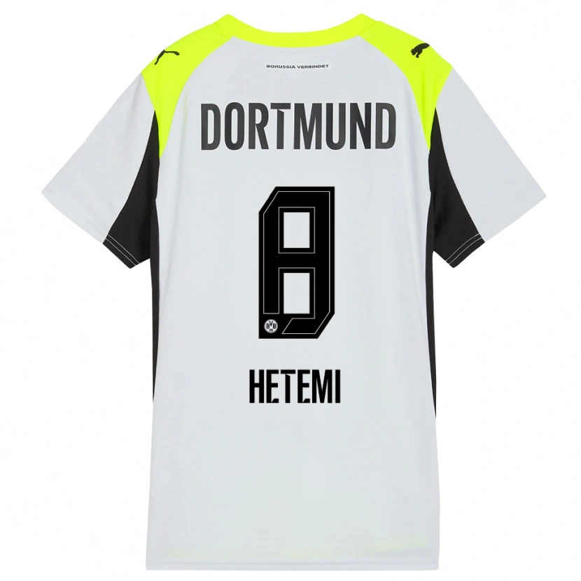 Danxen Kid Rilind Hetemi #8 Fluorescent Yellow Away Jersey 2025/26 T-Shirt