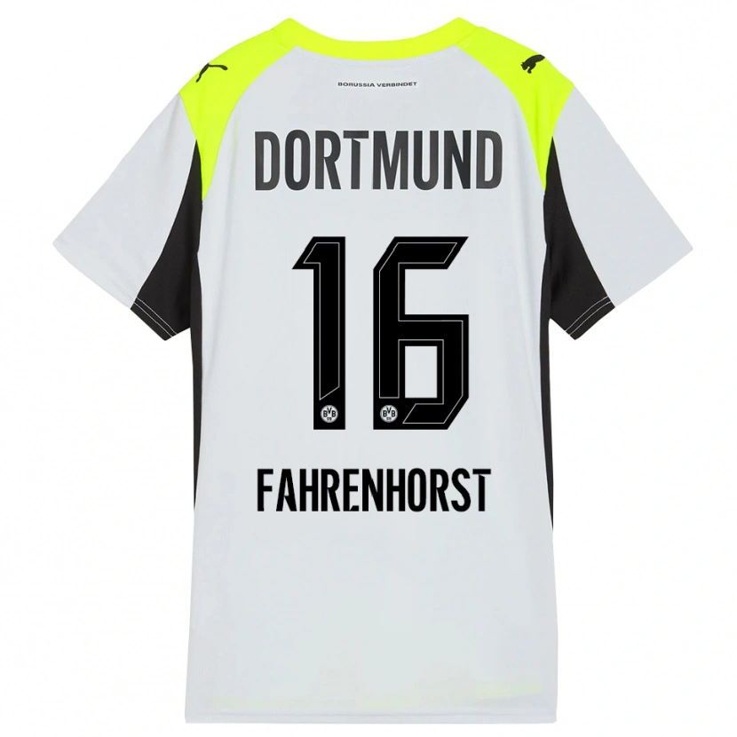 Danxen Kid Luke Fahrenhorst #16 Fluorescent Yellow Away Jersey 2025/26 T-Shirt