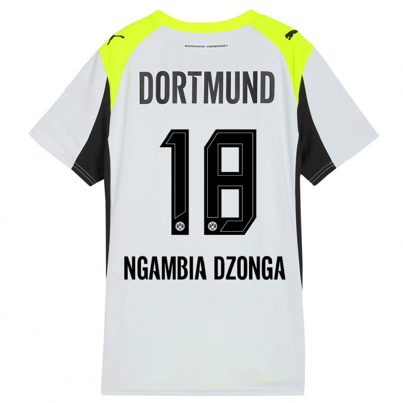 Danxen Kid Diego Ngambia #18 Fluorescent Yellow Away Jersey 2025/26 T-Shirt