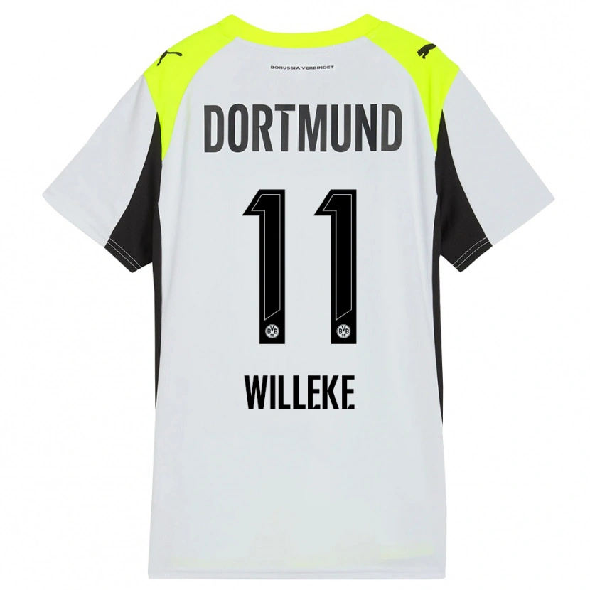 Danxen Kid Nora Willeke #11 Fluorescent Yellow Away Jersey 2025/26 T-Shirt