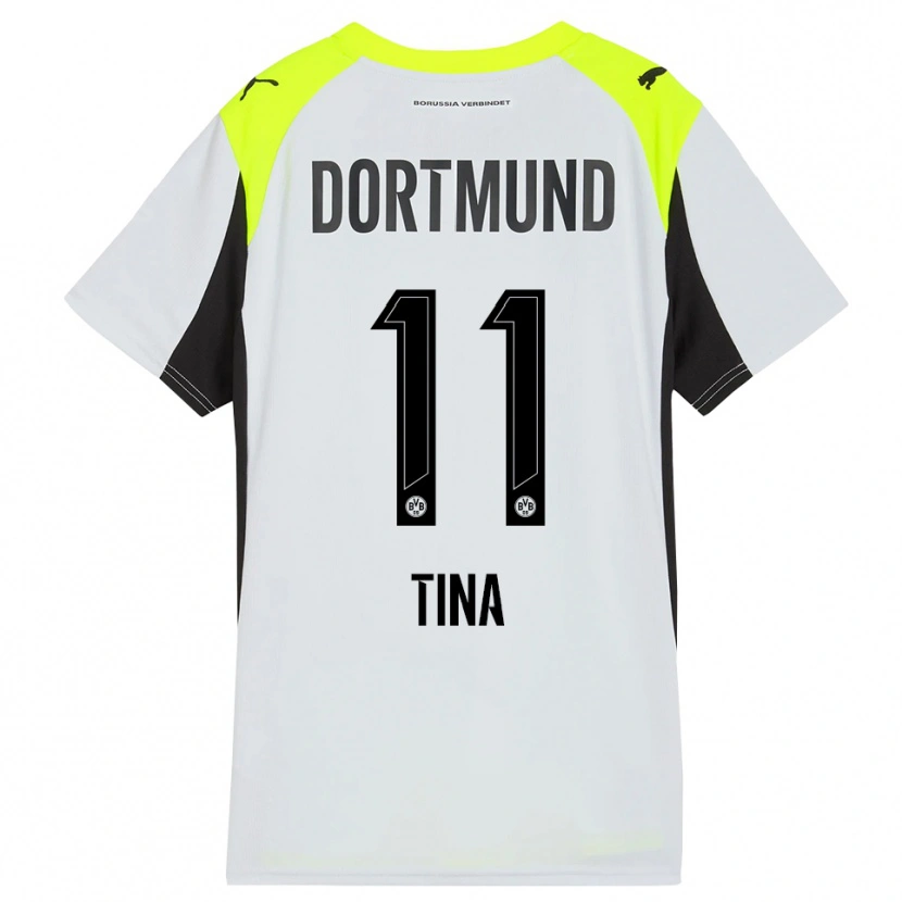 Danxen Kid Abdulla Tina #11 Fluorescent Yellow Away Jersey 2025/26 T-Shirt