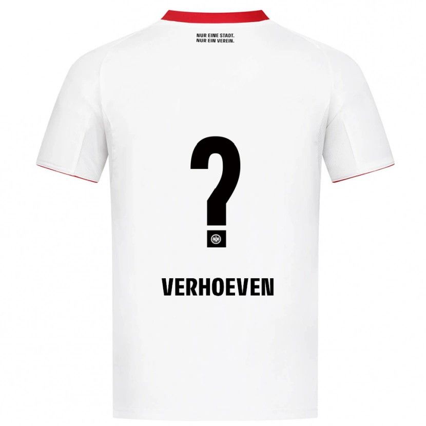 Danxen Kid Raphael Verhoeven #0 White Red Away Jersey 2025/26 T-Shirt