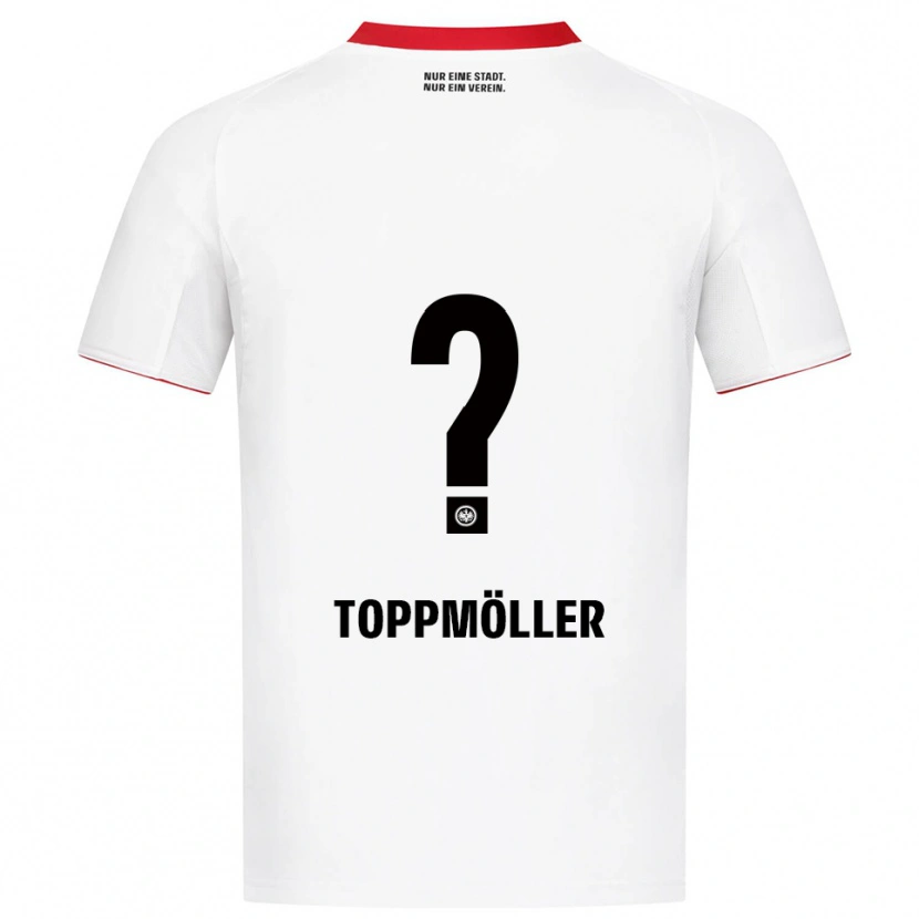 Danxen Kid Lionel Toppmöller #0 White Red Away Jersey 2025/26 T-Shirt