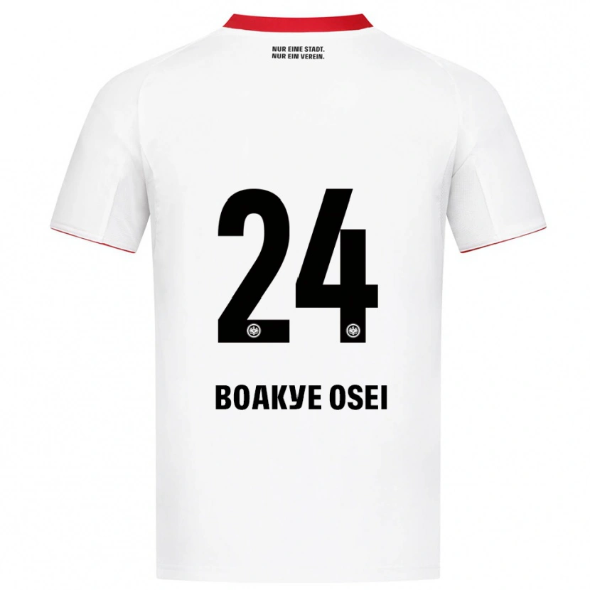 Danxen Kid Derek Boakye Osei #24 White Red Away Jersey 2025/26 T-Shirt