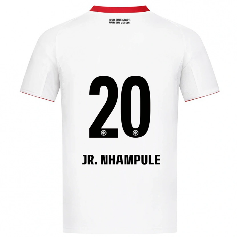 Danxen Kid Junior Nhampule #20 White Red Away Jersey 2025/26 T-Shirt