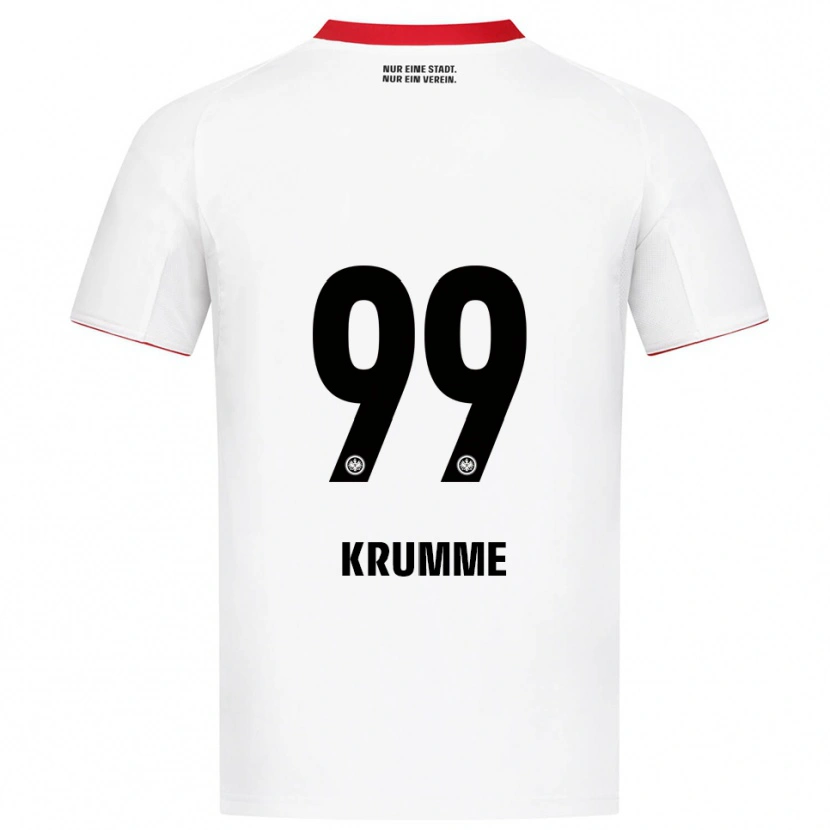 Danxen Kid Janne Krumme #99 White Red Away Jersey 2025/26 T-Shirt