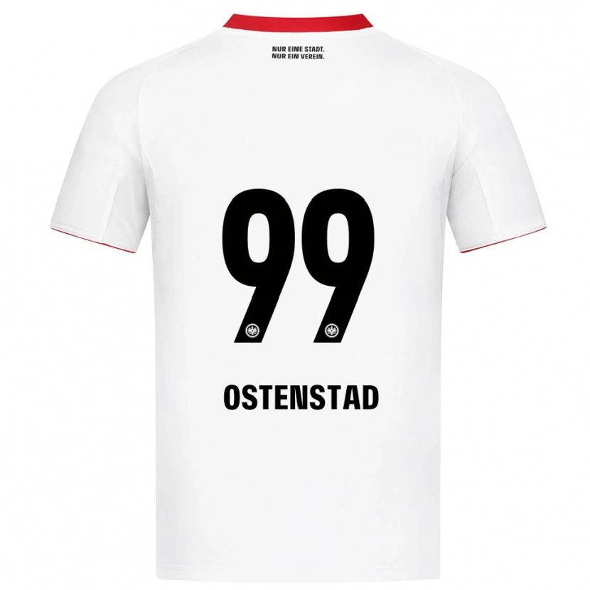 Danxen Kid Marthine Østenstad #99 White Red Away Jersey 2025/26 T-Shirt
