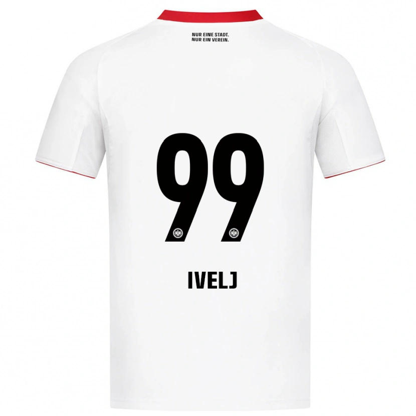 Danxen Kid Noemi Ivelj #99 White Red Away Jersey 2025/26 T-Shirt