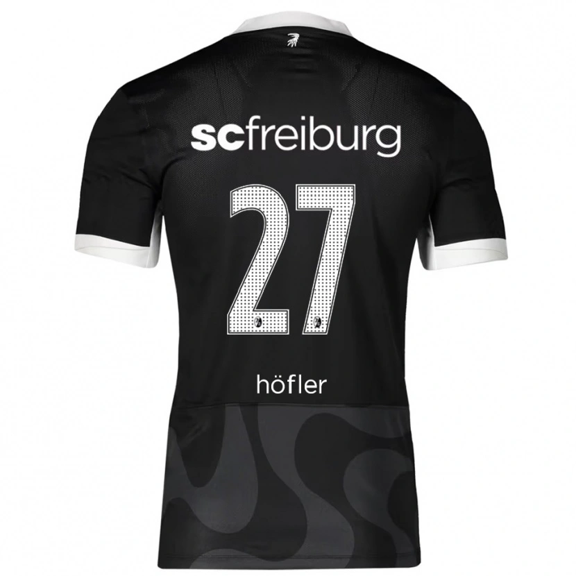 Danxen Kid Nicolas Höfler #27 Black White Away Jersey 2025/26 T-Shirt