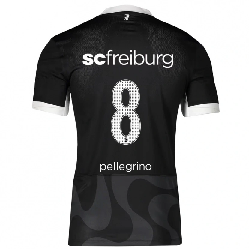 Danxen Kid Gabriel Pellegrino #8 Black White Away Jersey 2025/26 T-Shirt
