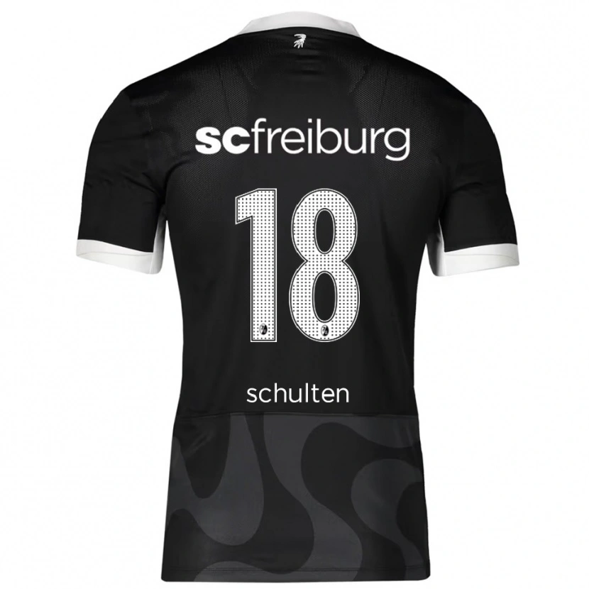 Danxen Kid Luca Schulten #18 Black White Away Jersey 2025/26 T-Shirt