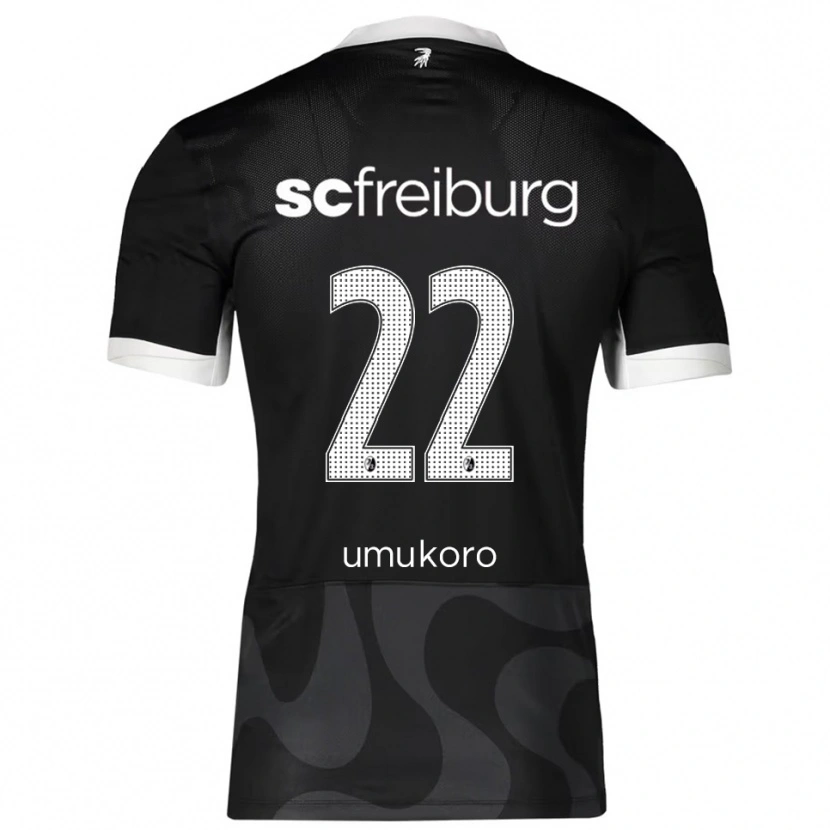 Danxen Kid Jayden Umukoro #22 Black White Away Jersey 2025/26 T-Shirt