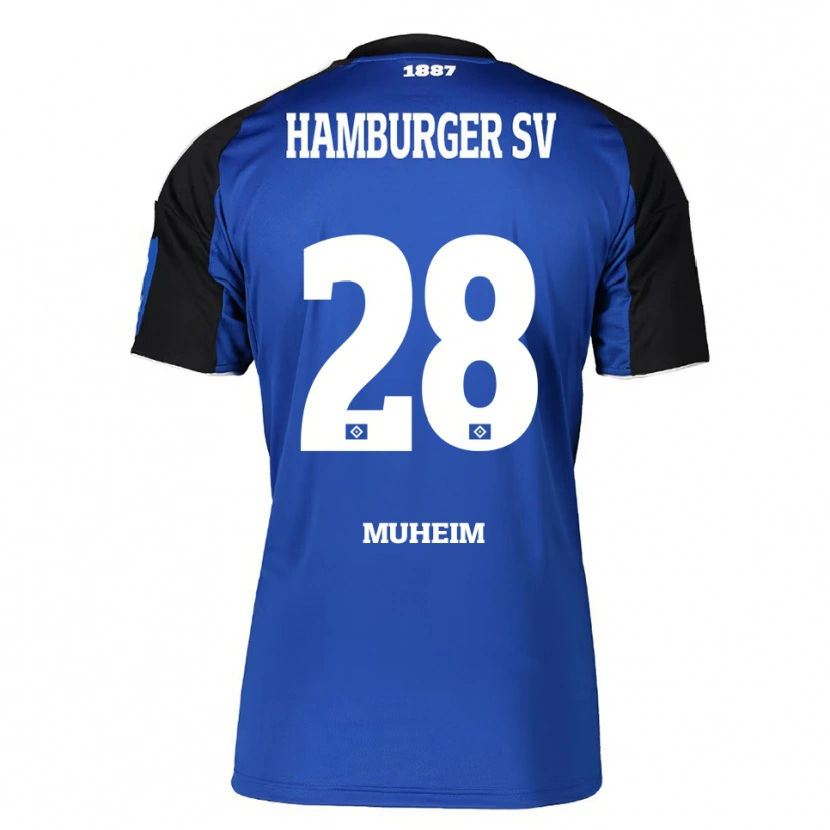 Danxen Kid Miro Muheim #28 Blue Black Away Jersey 2025/26 T-Shirt