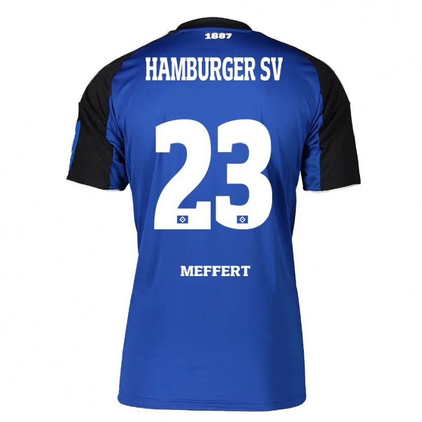 Danxen Kid Jonas Meffert #23 Blue Black Away Jersey 2025/26 T-Shirt