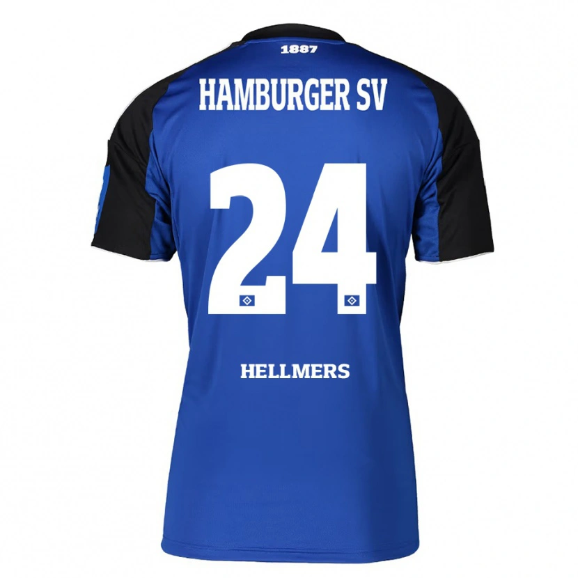 Danxen Kid Maximilian Hellmers #24 Blue Black Away Jersey 2025/26 T-Shirt