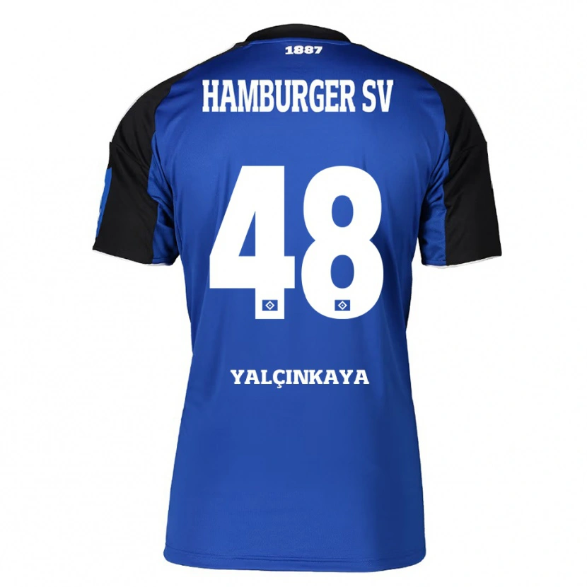 Danxen Kid Bilal Yalcinkaya #48 Blue Black Away Jersey 2025/26 T-Shirt