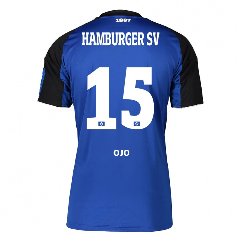 Danxen Kid Kelvin Ojo #15 Blue Black Away Jersey 2025/26 T-Shirt