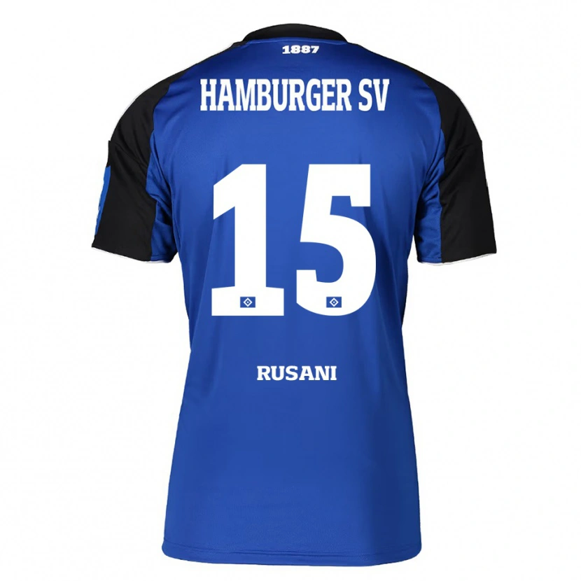 Danxen Kid Yasin Rusani #15 Blue Black Away Jersey 2025/26 T-Shirt