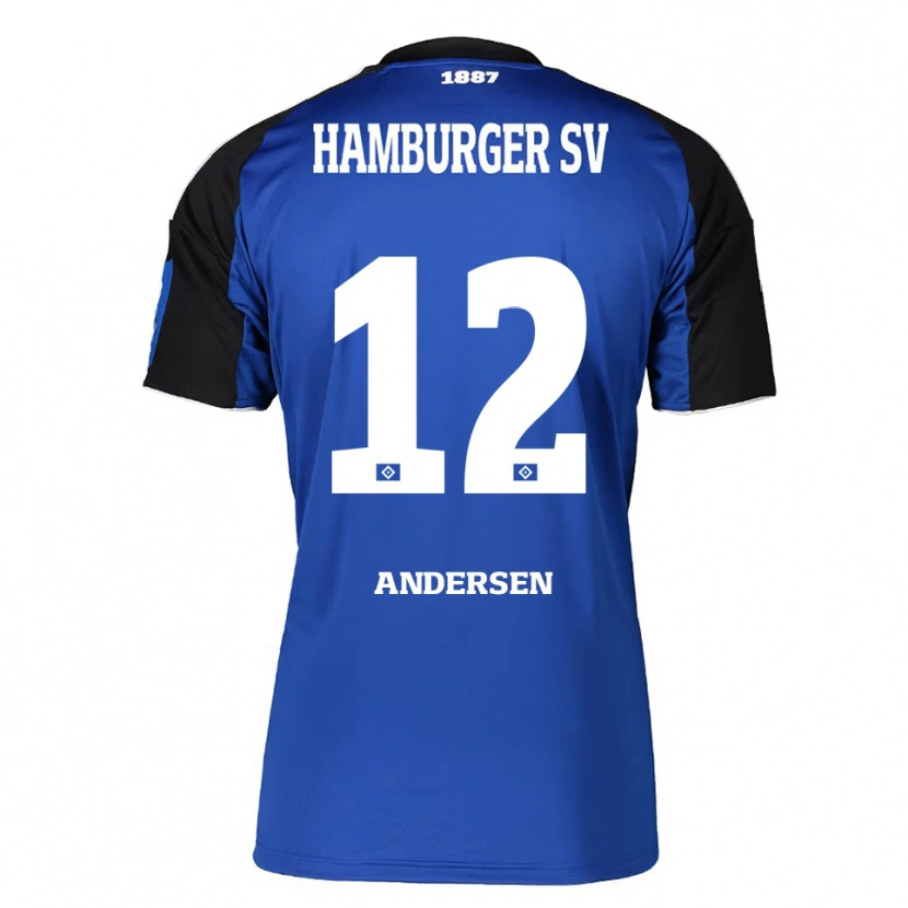 Danxen Kid Patrick Andersen #12 Blue Black Away Jersey 2025/26 T-Shirt