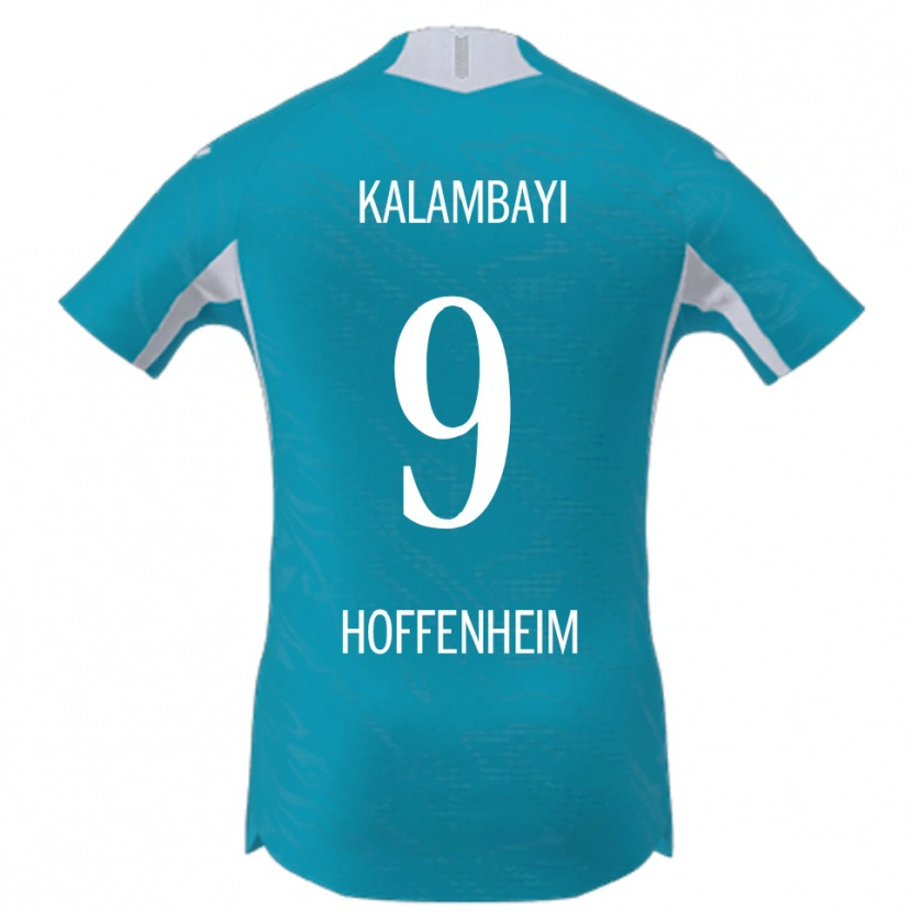 Danxen Kid Simon Kalambayi #9 Sky Blue Away Jersey 2025/26 T-Shirt