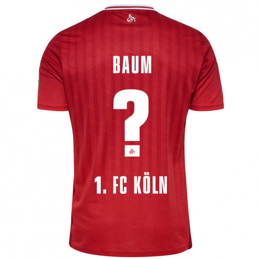 Danxen Kid Julius Baum #0 Red White Away Jersey 2025/26 T-Shirt