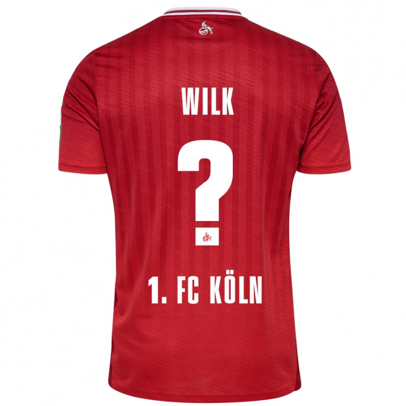 Danxen Kid Emil Wilk #0 Red White Away Jersey 2025/26 T-Shirt