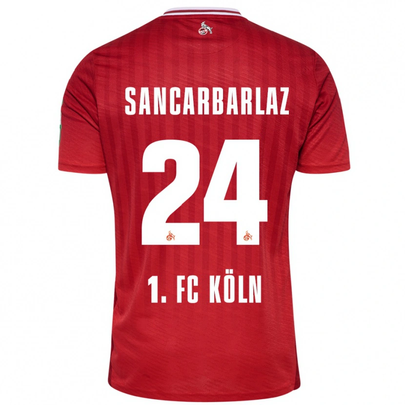 Danxen Kid Keyhan Sancarbarlaz #24 Red White Away Jersey 2025/26 T-Shirt
