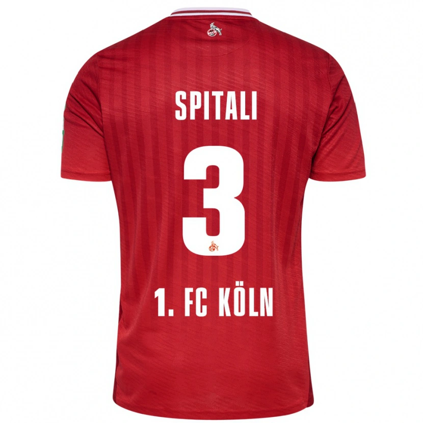 Danxen Kid San-Luca Spitali #3 Red White Away Jersey 2025/26 T-Shirt
