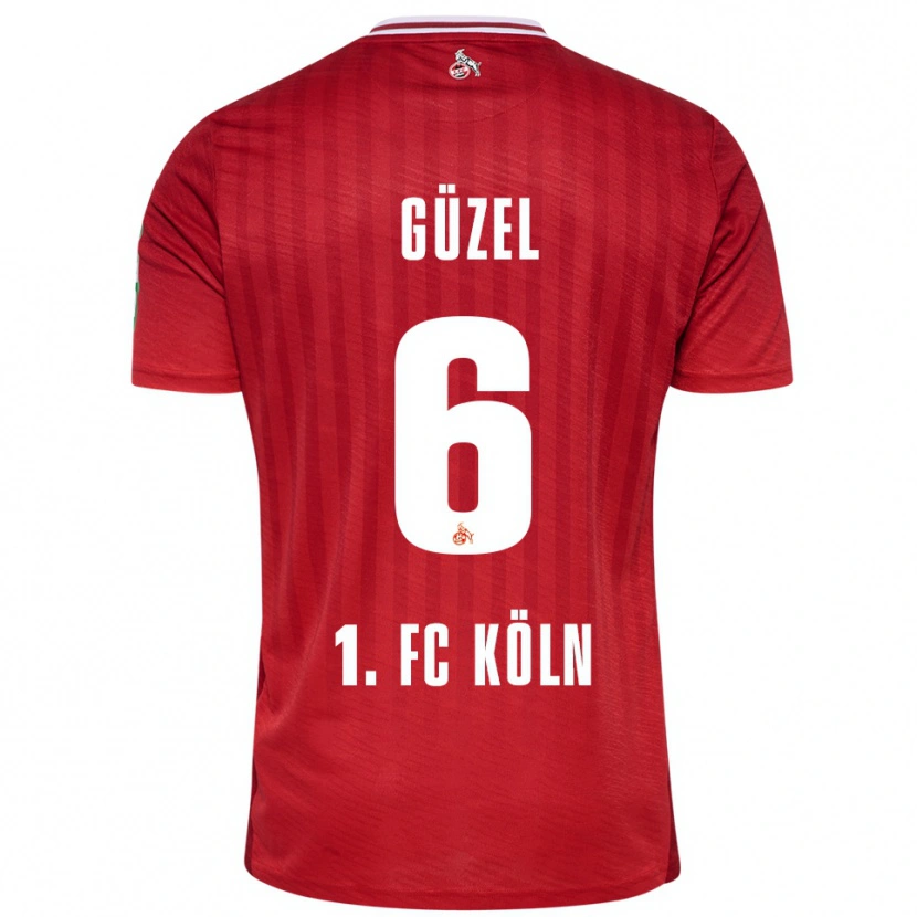 Danxen Kid Arian Güzel #6 Red White Away Jersey 2025/26 T-Shirt