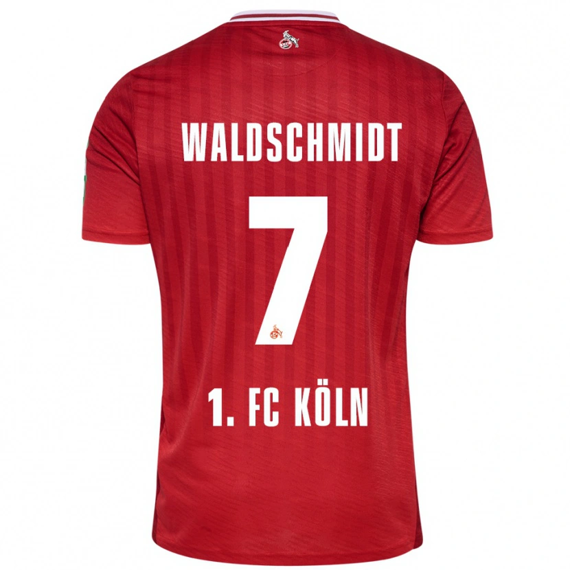 Danxen Kid Luca Waldschmidt #7 Red White Away Jersey 2025/26 T-Shirt