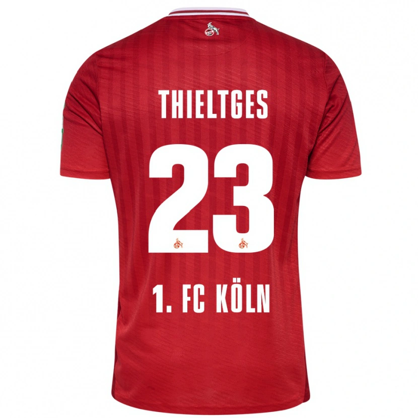 Danxen Kid Phil Thieltges #23 Red White Away Jersey 2025/26 T-Shirt