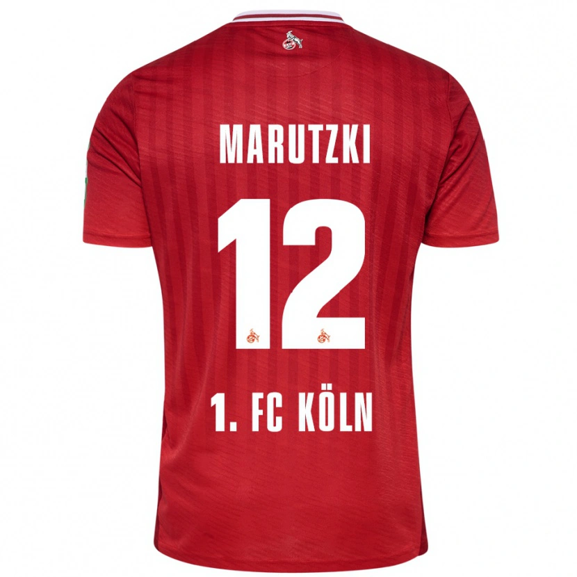 Danxen Kid Mikolaj Marutzki #12 Red White Away Jersey 2025/26 T-Shirt