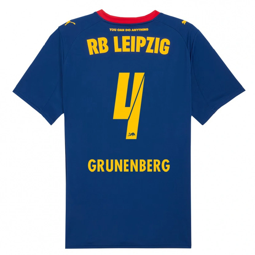Danxen Kid Rucy Grunenberg #4 Navy Red Away Jersey 2025/26 T-Shirt