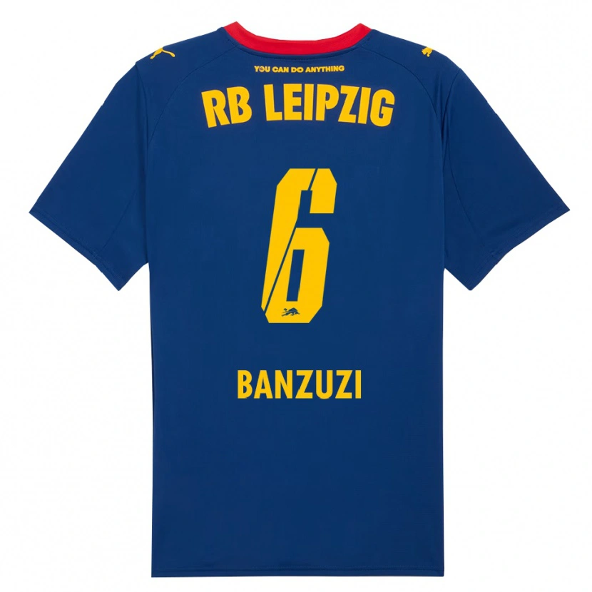 Danxen Kid Ezechiel Banzuzi #6 Navy Red Away Jersey 2025/26 T-Shirt