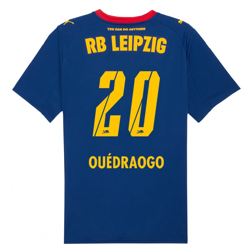 Danxen Kid Assan Ouédraogo #20 Navy Red Away Jersey 2025/26 T-Shirt