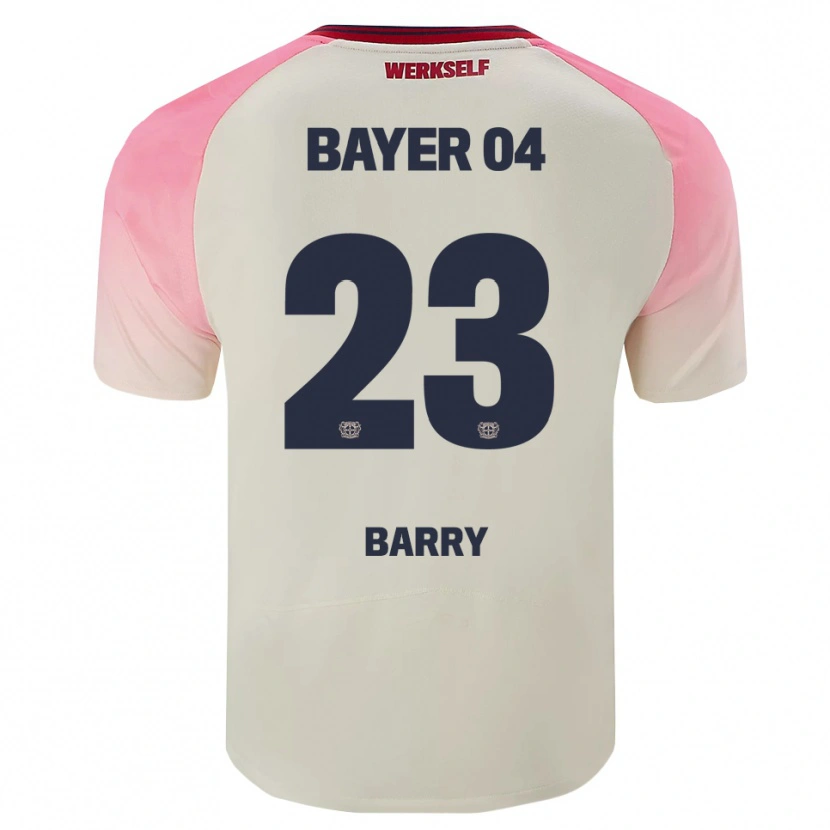Danxen Kid Alpha Barry #23 Pink Off White Away Jersey 2025/26 T-Shirt