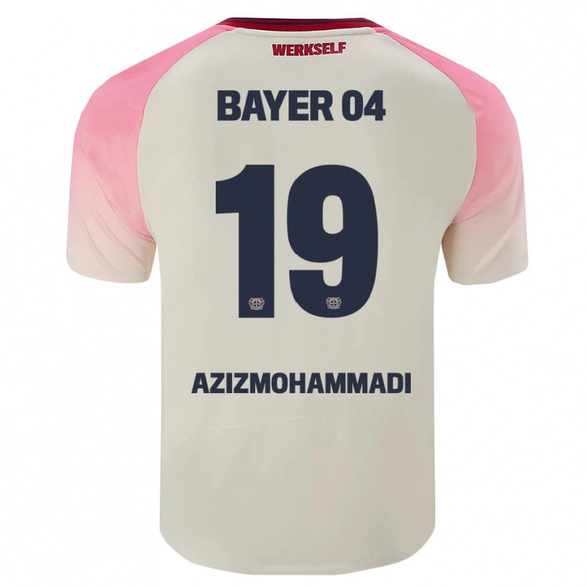 Danxen Kid Mick Azizmohammadi #19 Pink Off White Away Jersey 2025/26 T-Shirt