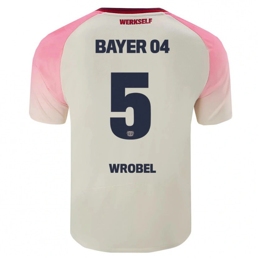 Danxen Kid Max Wrobel #5 Pink Off White Away Jersey 2025/26 T-Shirt